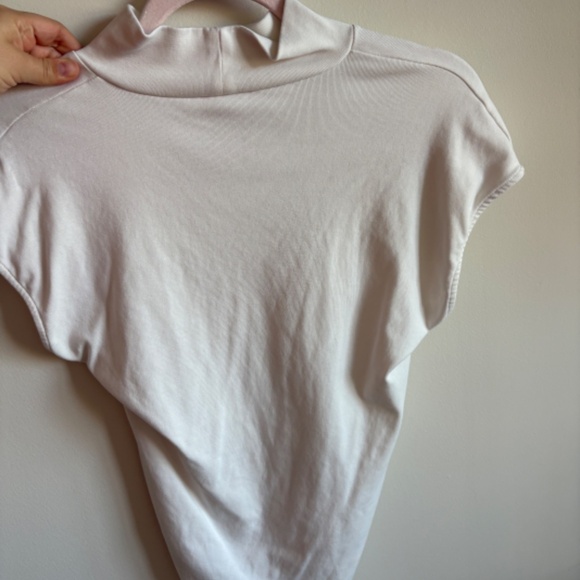 Zara Cap Sleeve Mock Neck Bodysuit - Picture 2 of 3